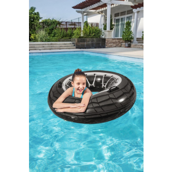 Dmuchane kółko do pływania Opona BESTWAY 119cm Winyl + Uchwyty